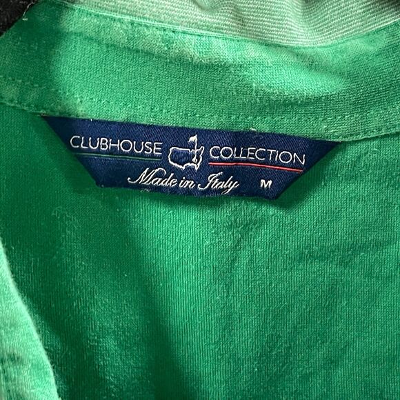 Masters Golf Clubhouse Collection Pull Over Polo Green Medium Logo - Picture 3 of 6